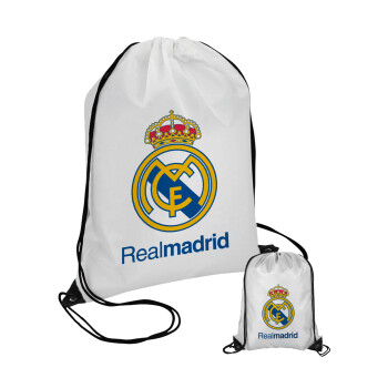 Real Madrid CF, Τσάντα πουγκί με μαύρα κορδόνια (1 τεμάχιο)