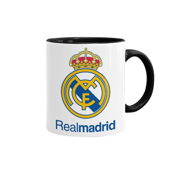 Real Madrid CF, Mug colored black, ceramic, 330ml