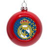 Red Christmas tree ornament bauble 8cm