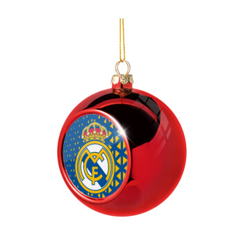Real Madrid CF, Χριστουγεννιάτικη μπάλα δένδρου Κόκκινη 8cm