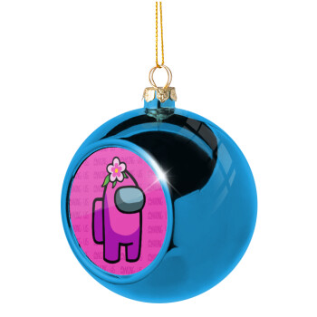 Among US girl, Blue Christmas tree ball ornament 8cm