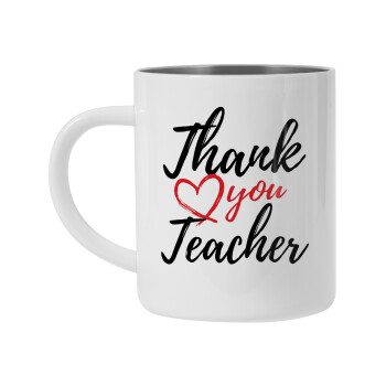 Thank you teacher, Mug Stainless steel double wall 450ml