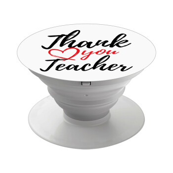 Thank you teacher, Phone Holders Stand  White Hand-held Mobile Phone Holder