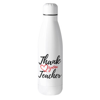 Thank you teacher, Μεταλλικό παγούρι θερμός (Stainless steel), 500ml