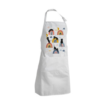 Γατούλες, Adult Chef Apron (with sliders and 2 pockets)