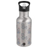 Metallic Silver with straw (500ml)