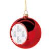 Christmas tree ball Red 8cm