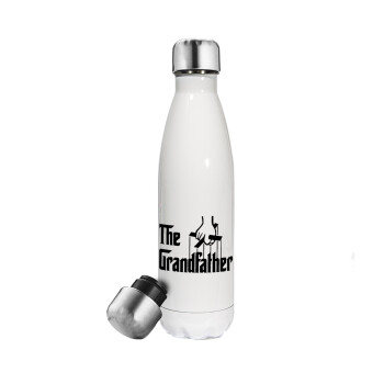 The Grandfather, Metal mug thermos White (Stainless steel), double wall, 500ml