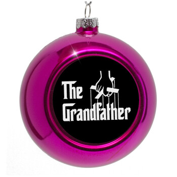 The Grandfather, Purple Christmas tree ornament bauble 8cm