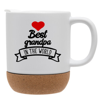 Best Grandpa in the world, Ceramic coffee mug Cork (MAT), 330ml (1pcs)