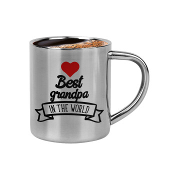 Best Grandpa in the world, Double-wall metal cup for espresso (220ml)