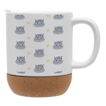 Hippo, Ceramic coffee mug Cork (MAT), 330ml (1pcs)