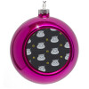 Purple Christmas tree ornament bauble 8cm