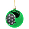 Green Christmas tree ornament ball 8cm