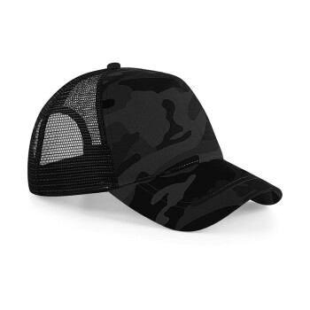 Camo Snapback Trucker (Midnight)