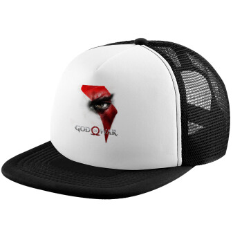 God of war Stratos, Καπέλο παιδικό Soft Trucker με Δίχτυ ΜΑΥΡΟ/ΛΕΥΚΟ (POLYESTER, ΠΑΙΔΙΚΟ, ONE SIZE)