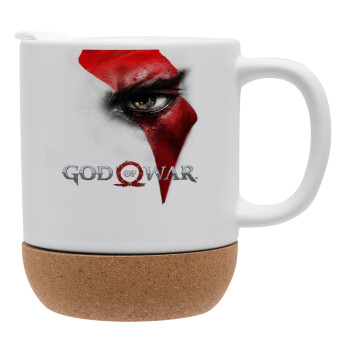 God of war Stratos, Ceramic coffee mug Cork (MAT), 330ml (1pcs)