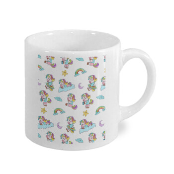 Unicorn pattern, Κουπάκι κεραμικό, για espresso 150ml