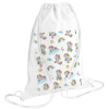 Backpack pouch GYMBAG white (28x40cm)