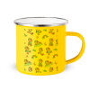 Yellow Enamel Metallic Cup 360ml