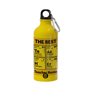 THE BEST Teacher chemical symbols, Water bottle 600ml