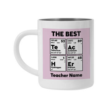 THE BEST Teacher chemical symbols, Mug Stainless steel double wall 450ml