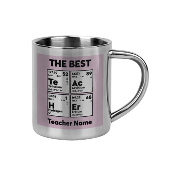 THE BEST Teacher chemical symbols, Mug Stainless steel double wall 300ml