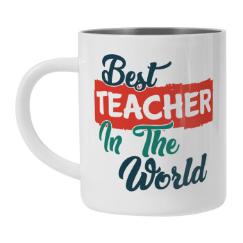 Best teacher in the World!, Mug Stainless steel double wall 450ml