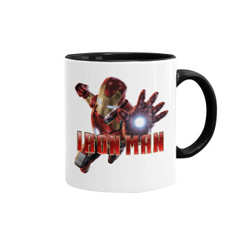 Ironman, Mug colored black, ceramic, 330ml