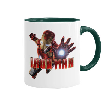 Ironman, Mug colored green, ceramic, 330ml