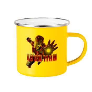 Ironman, Yellow Enamel Metallic Cup 360ml