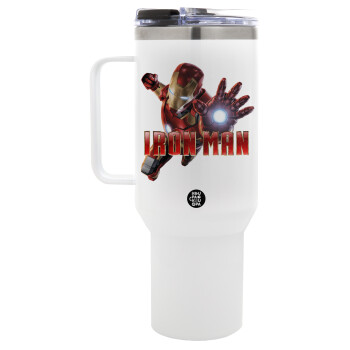 Ironman, Mega Tumbler με καπάκι, διπλού τοιχώματος (θερμό) 1,2L