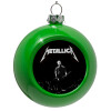 Green Christmas tree ornament bauble 8cm