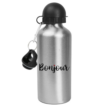 Bonjour, Metallic water jug, Silver, aluminum 500ml