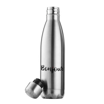 Bonjour, Inox (Stainless steel) double-walled metal mug, 500ml