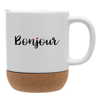 Bonjour, Ceramic coffee mug Cork (MAT), 330ml (1pcs)