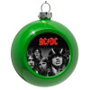 Green Christmas tree ornament bauble 8cm