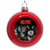 Red Christmas tree ornament bauble 8cm