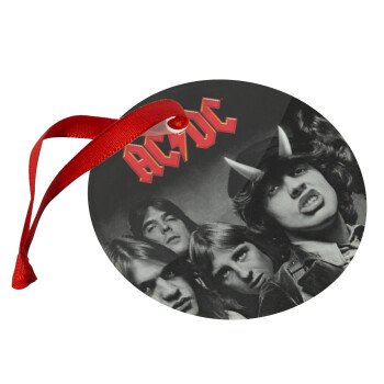 AC/DC angus, Christmas ornament glass 9cm