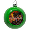 Green Christmas tree ornament bauble 8cm