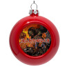 Red Christmas tree ornament bauble 8cm