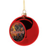 Christmas tree ball Red 8cm