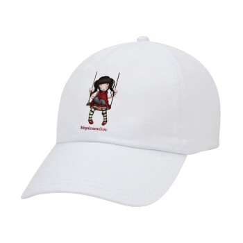 Santoro, Καπέλο Ενηλίκων Baseball Λευκό 5-φύλλο (POLYESTER, ΕΝΗΛΙΚΩΝ, UNISEX, ONE SIZE)