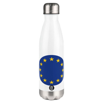 EU, Metal mug thermos White (Stainless steel), double wall, 500ml