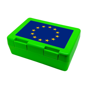 EU, Children's cookie container GREEN 185x128x65mm (BPA free plastic)