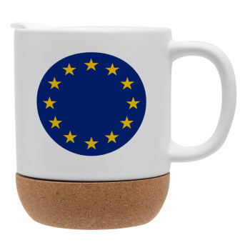 EU, Ceramic coffee mug Cork (MAT), 330ml (1pcs)