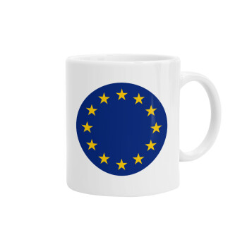 EU, Ceramic coffee mug, 330ml (1pcs)