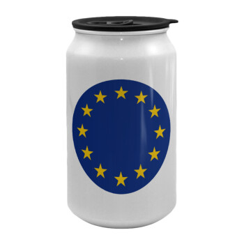 EU, Κούπα ταξιδιού μεταλλική με καπάκι (tin-can) 500ml