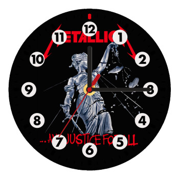 Metallica and justice for all, Wooden wall clock (20cm)