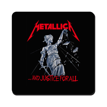 Metallica and justice for all, Τετράγωνο μαγνητάκι ξύλινο 9x9cm